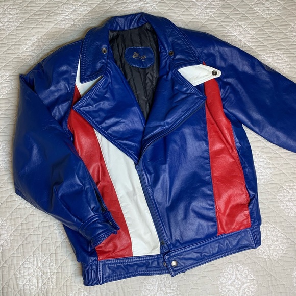 Vintage leather moto jacket - Picture 13 of 16